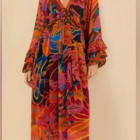 FARM Rio Vibrant Floral Maxi Dress - Picture 4 of 6